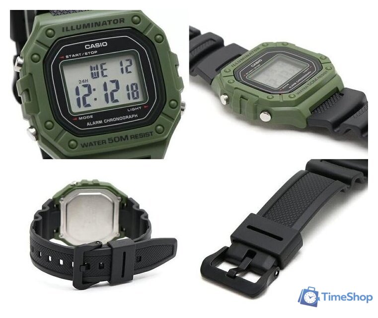 Наручные часы Casio W-218H-3A - Изображение №6 — Интернет-магазин Time-Shop