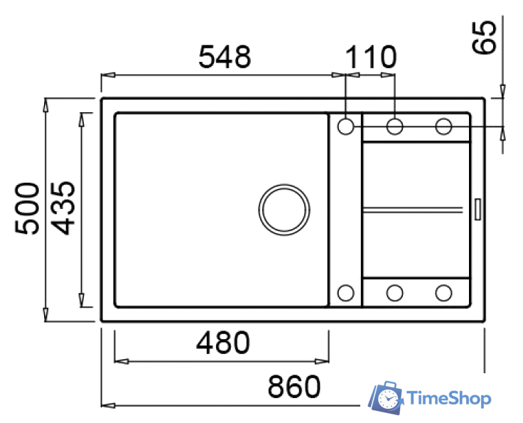 Кухонная мойка Elleci Unico 410 Nero G40 - Изображение №2 — Интернет-магазин Time-Shop