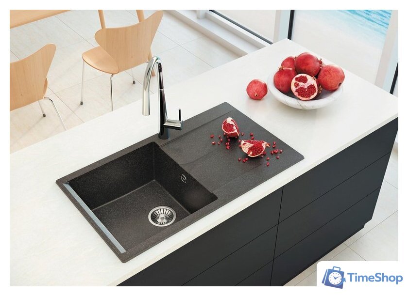 Кухонная мойка Polygran Gals-860 (черный 16) - Изображение №2 — Интернет-магазин Time-Shop