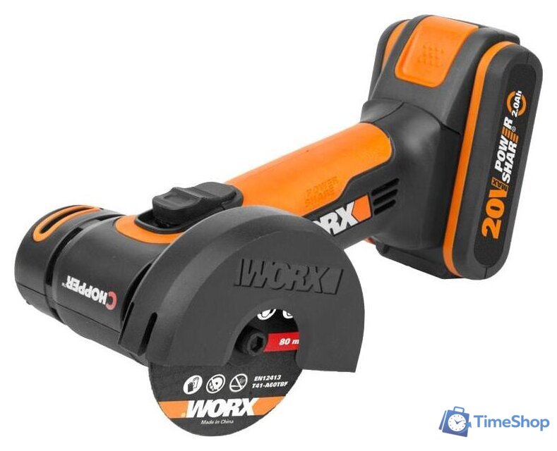 Угловая шлифмашина Worx WX801 (с 1-им АКБ, кейс) - Изображение №2 — Интернет-магазин Time-Shop
