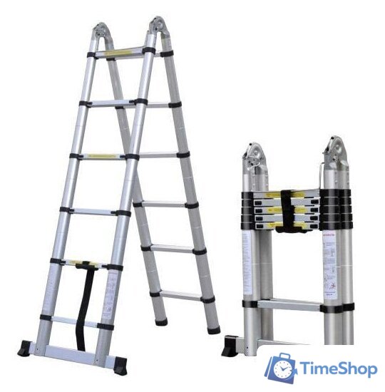 Лестница-трансформер Алюмет DTLH 1.9 (2x6 ступеней) - Изображение №2 — Интернет-магазин Time-Shop