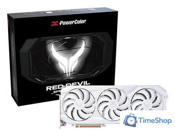 Видеокарта PowerColor Red Devil Spectral White AMD Radeon RX 9070 XT 16GB GDDR6 RX9070XT 16G-E/OC/WHITE - Изображение №7 — Интернет-магазин Time-Shop