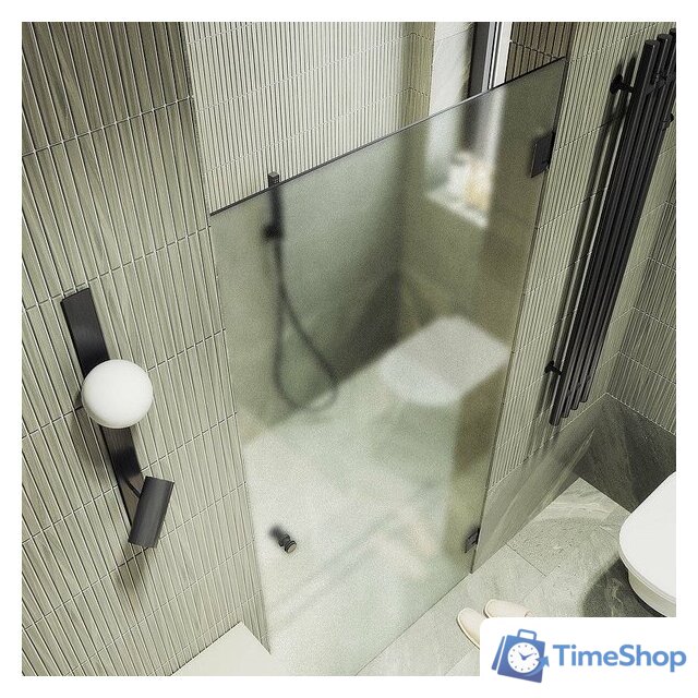 Душевая дверь MaybahGlass 195x70.5 MGD-519-6 (сатин стекло/черный) - Изображение №5 — Интернет-магазин Time-Shop