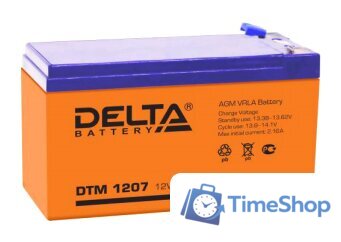 Аккумулятор для ИБП Delta DTM 1207 (12В/7.2 А·ч) - Изображение №1 — Интернет-магазин Time-Shop