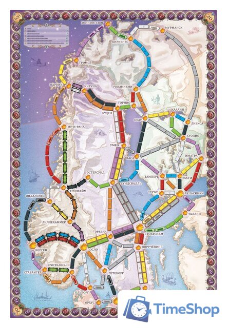 Настольная игра Мир Хобби Ticket To Ride: Северные страны - Изображение №5 — Интернет-магазин Time-Shop