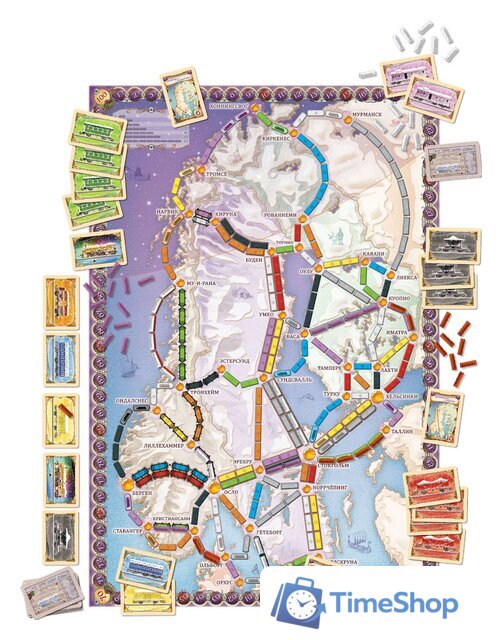 Настольная игра Мир Хобби Ticket To Ride: Северные страны - Изображение №4 — Интернет-магазин Time-Shop