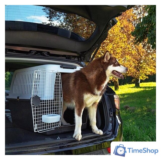 Переноска Ferplast Atlas Classic 60 73060021 (серый/черный) - Изображение №6 — Интернет-магазин Time-Shop