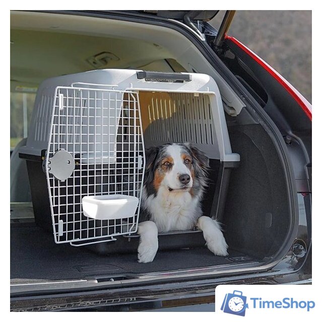 Переноска Ferplast Atlas Classic 60 73060021 (серый/черный) - Изображение №3 — Интернет-магазин Time-Shop