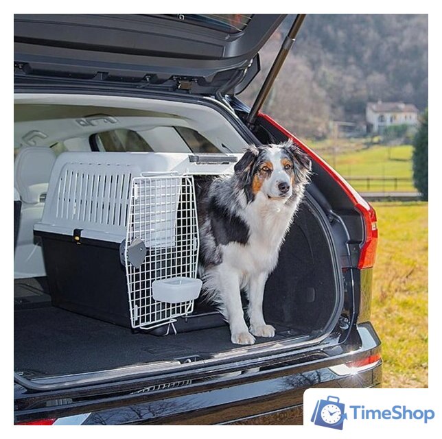 Переноска Ferplast Atlas Classic 60 73060021 (серый/черный) - Изображение №2 — Интернет-магазин Time-Shop