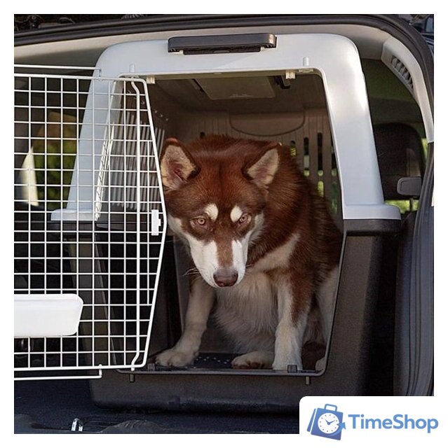 Переноска Ferplast Atlas Classic 60 73060021 (серый/черный) - Изображение №8 — Интернет-магазин Time-Shop