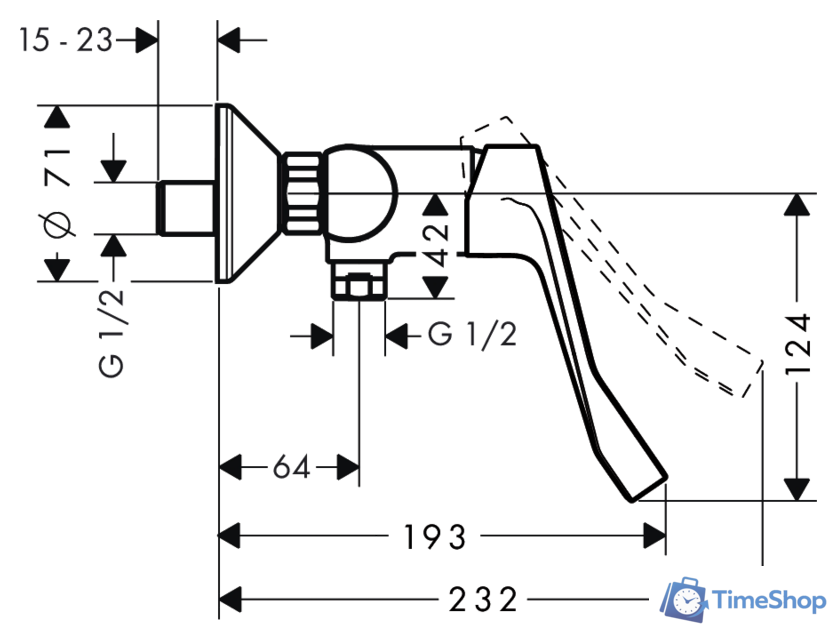Смеситель Hansgrohe Focus 31916000 - Изображение №2 — Интернет-магазин Time-Shop