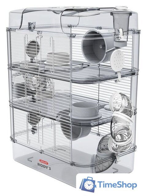 Клетка Zolux Rody 3 Trio 206022 (белый) - Изображение №1 — Интернет-магазин Time-Shop