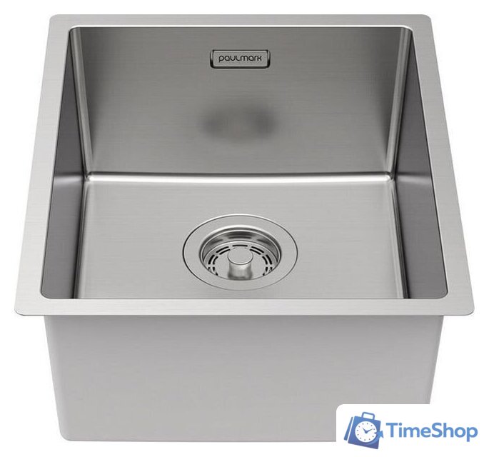 Кухонная мойка Paulmark Lassan 38 UNI LA38-BS (стальной/брашированная сталь) - Изображение №2 — Интернет-магазин Time-Shop