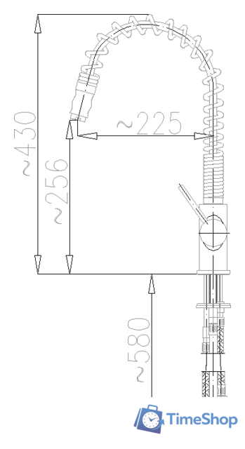 Смеситель Armatura Kuchenne Premium Class 6603-110-00 - Изображение №3 — Интернет-магазин Time-Shop