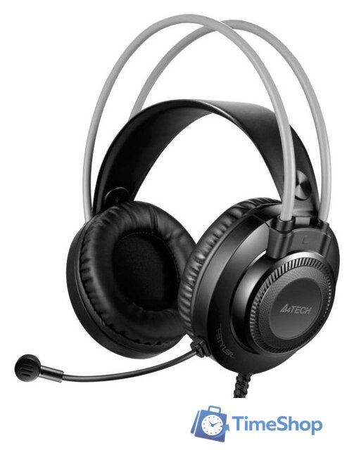 Наушники A4Tech Fstyler FH200i (черный/серый) - Изображение №1 — Интернет-магазин Time-Shop