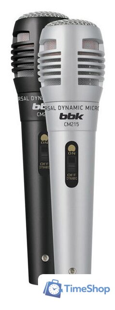 Комплект проводных микрофонов BBK CM215 (черный+серебристый) - Изображение №1 — Интернет-магазин Time-Shop