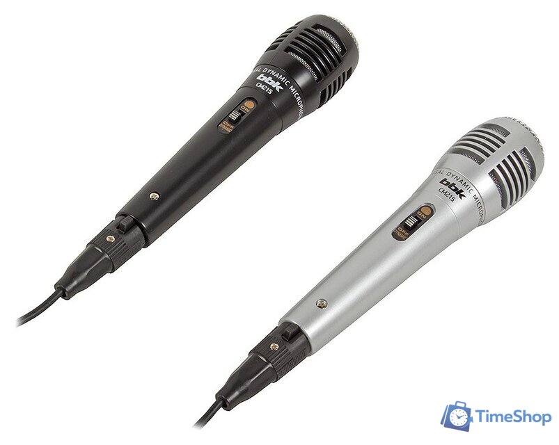 Комплект проводных микрофонов BBK CM215 (черный+серебристый) - Изображение №4 — Интернет-магазин Time-Shop