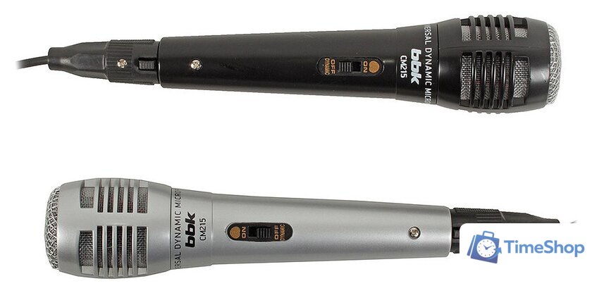 Комплект проводных микрофонов BBK CM215 (черный+серебристый) - Изображение №3 — Интернет-магазин Time-Shop