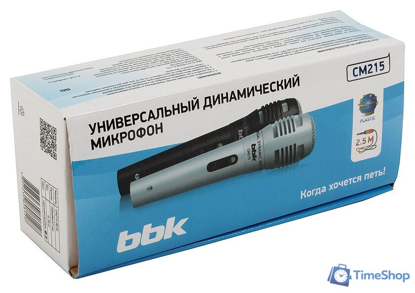 Комплект проводных микрофонов BBK CM215 (черный+серебристый) - Изображение №5 — Интернет-магазин Time-Shop