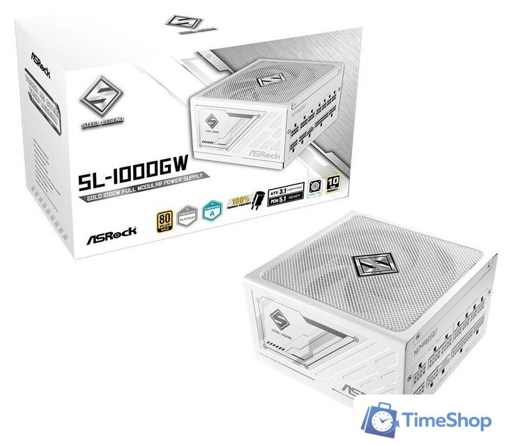 Блок питания ASRock Steel Legend 1000W SL-1000GW - Изображение №2 — Интернет-магазин Time-Shop