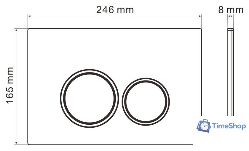 Унитаз подвесной Roxen Royal Matt в комплекте с инсталляцией StounFix Dual Fresh 6 в 1 968245 (кнопка: хром глянцевый) - Изображение №13 — Интернет-магазин Time-Shop