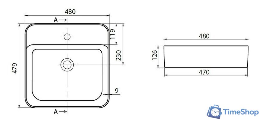 Умывальник Allen Brau Liberty 4.32014.20 белый - Изображение №7 — Интернет-магазин Time-Shop