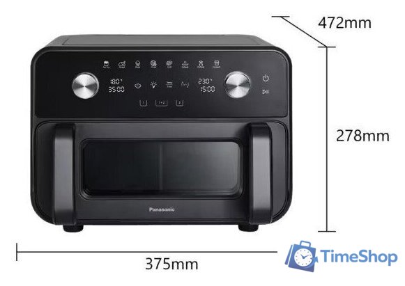 Аэрогриль (аэрофритюрница) Panasonic NF-BC1000KXE - Изображение №10 — Интернет-магазин Time-Shop