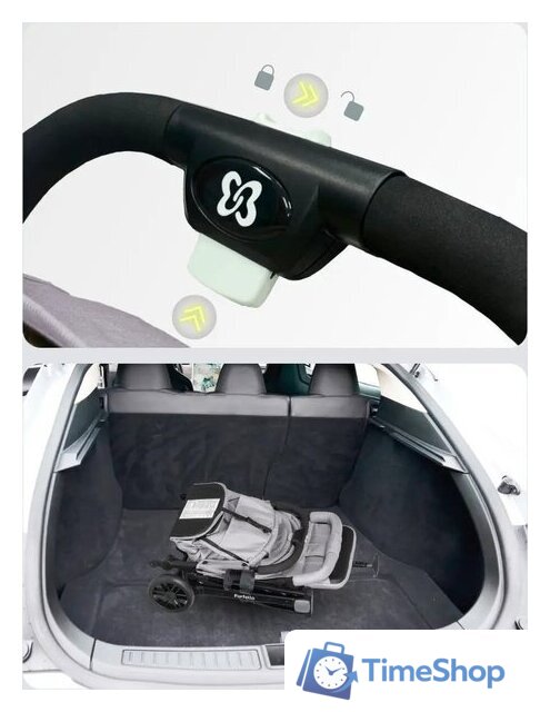 Коляска прогулочная «книга» Farfello Comfy Go Comfort CG-005 (серый) - Изображение №19 — Интернет-магазин Time-Shop