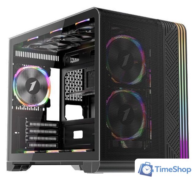 Корпус 1stPlayer VT6 (с тремя вентиляторами F7, черный) - Изображение №1 — Интернет-магазин Time-Shop