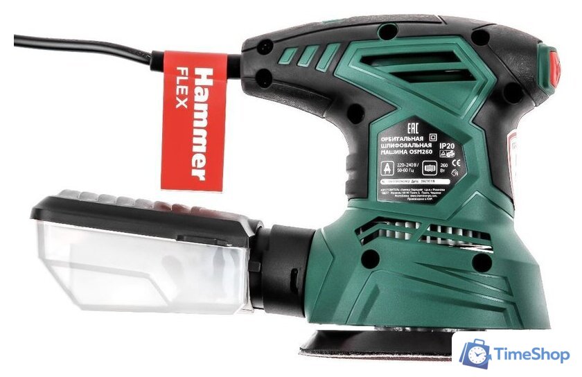 Эксцентриковая шлифмашина Hammer OSM260 - Изображение №3 — Интернет-магазин Time-Shop