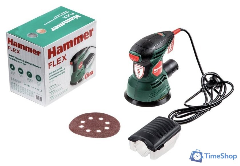 Эксцентриковая шлифмашина Hammer OSM260 - Изображение №10 — Интернет-магазин Time-Shop