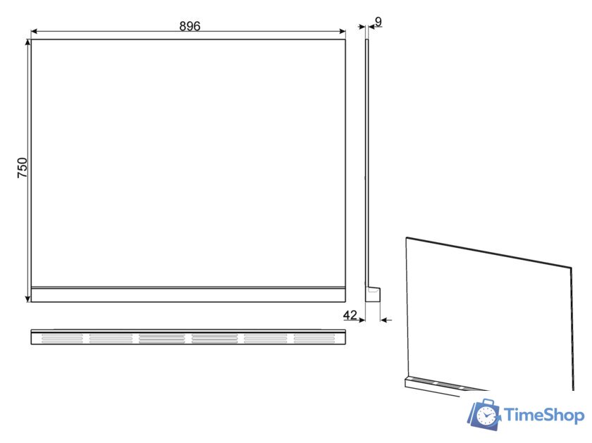 Фартук Smeg KITC9X9-1 - Изображение №2 — Интернет-магазин Time-Shop