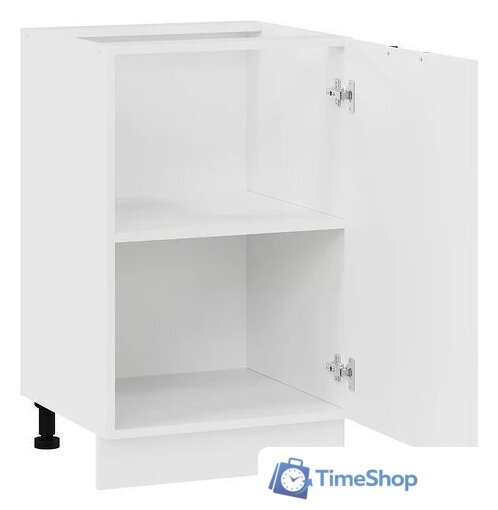 Шкаф напольный Трия Гренада с одной дверью 1Н5 (белый/холст белый) - Изображение №2 — Интернет-магазин Time-Shop