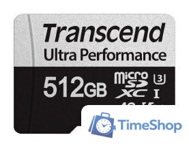 Карта памяти Transcend microSDXC 340S 512GB (с адаптером) - Изображение №2 — Интернет-магазин Time-Shop