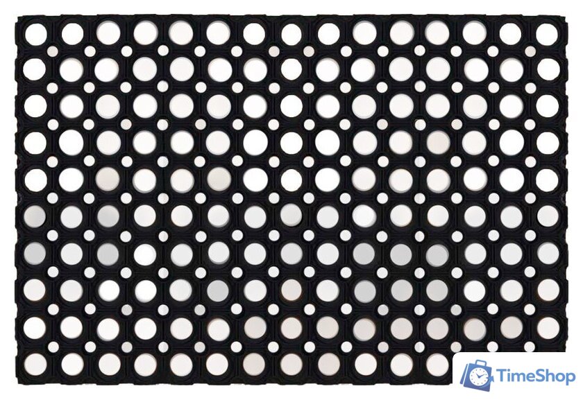 Придверный коврик Sundays Home Ячейка 100x200x1.6см 93682 (черный) - Изображение №4 — Интернет-магазин Time-Shop