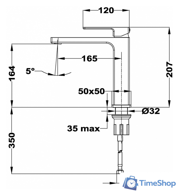 Смеситель TEKA Soller 853861250 - Изображение №3 — Интернет-магазин Time-Shop