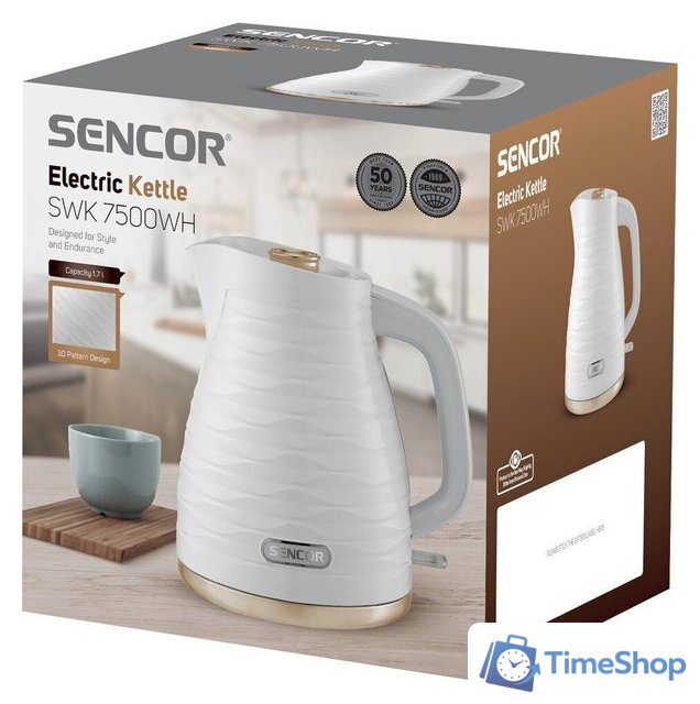 Электрический чайник Sencor SWK 7500WH - Изображение №12 — Интернет-магазин Time-Shop