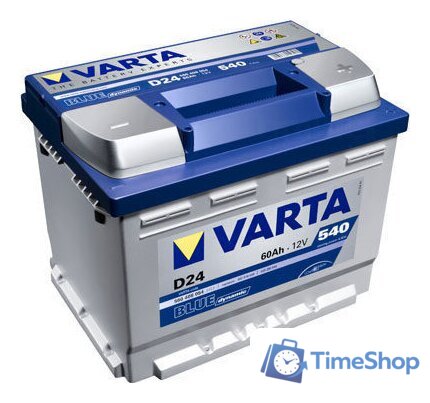 Автомобильный аккумулятор Varta Blue Dynamic D24 560 408 054 (60 А/ч) - Изображение №2 — Интернет-магазин Time-Shop