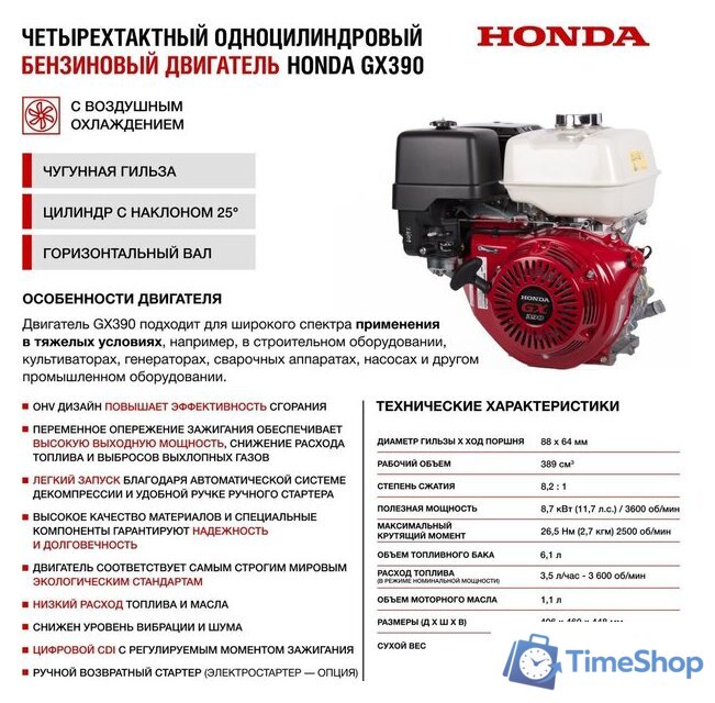 Бензиновый генератор HND GE5500XN - Изображение №10 — Интернет-магазин Time-Shop