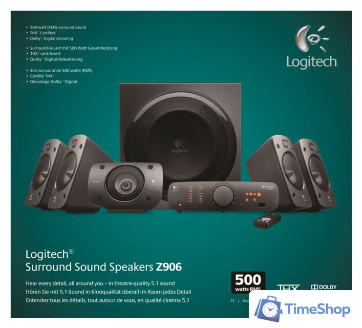 Акустика Logitech Surround Sound Speakers Z906 - Изображение №8 — Интернет-магазин Time-Shop