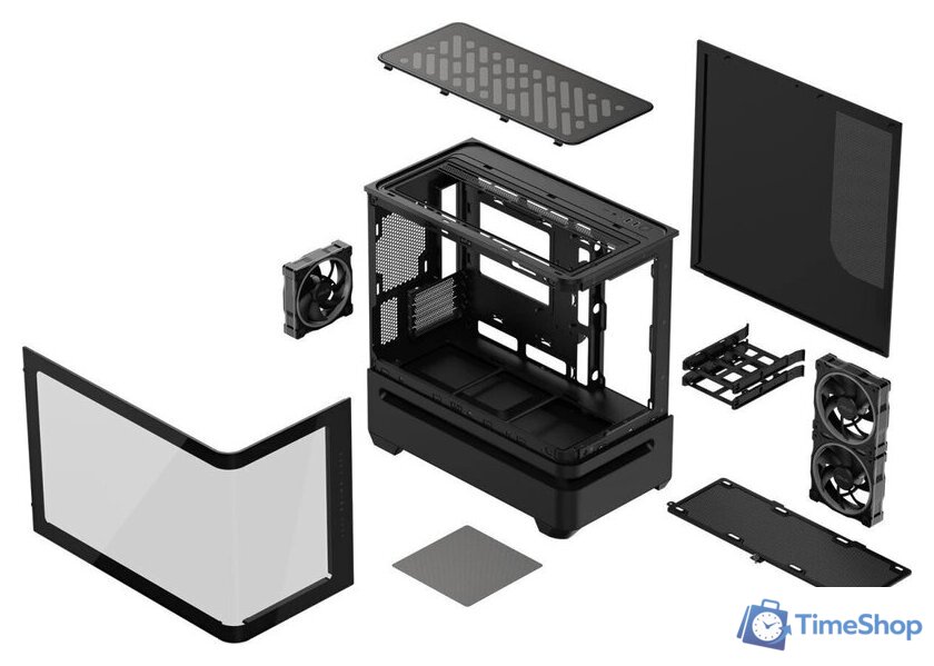 Корпус ASUS Prime AP202 TG ARGB (черный) - Изображение №16 — Интернет-магазин Time-Shop