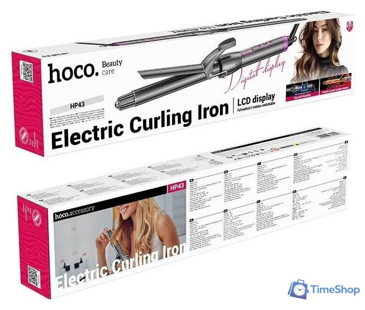 Круглая  плойка Hoco HP43 - Изображение №8 — Интернет-магазин Time-Shop