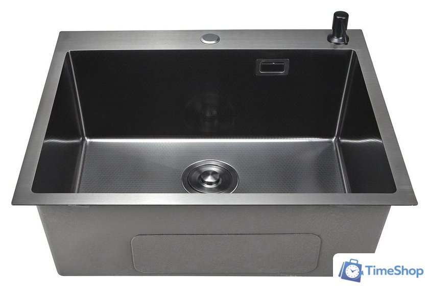 Кухонная мойка Stellar Decor S6550NB-D (нано черный) - Изображение №3 — Интернет-магазин Time-Shop