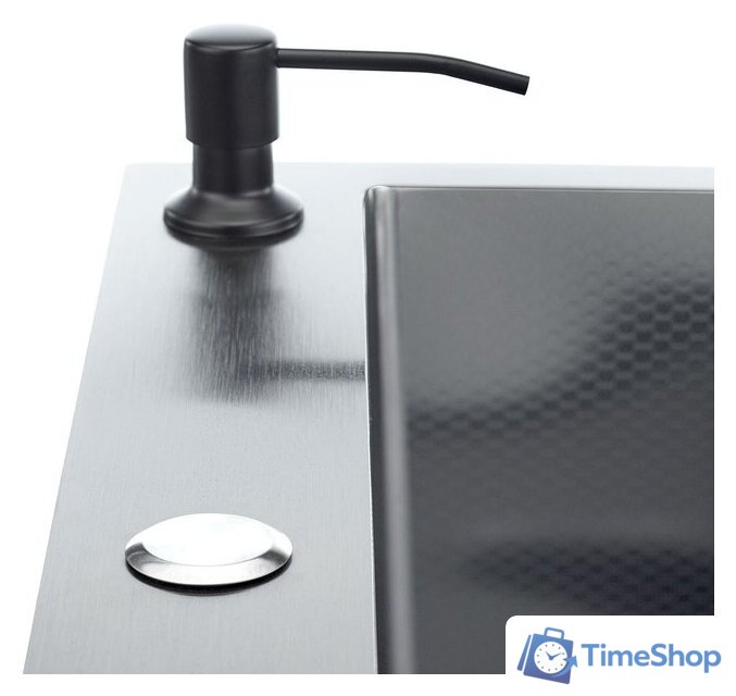 Кухонная мойка Stellar Decor S6550NB-D (нано черный) - Изображение №8 — Интернет-магазин Time-Shop