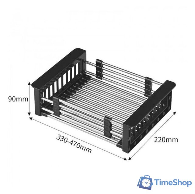 Кухонная мойка Stellar Decor S6550NB-D (нано черный) - Изображение №18 — Интернет-магазин Time-Shop