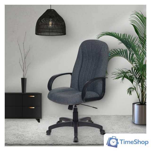 Офисное кресло Бюрократ T-898AXSN (серый 3C1) - Изображение №6 — Интернет-магазин Time-Shop