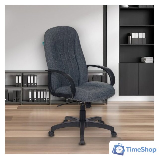 Офисное кресло Бюрократ T-898AXSN (серый 3C1) - Изображение №7 — Интернет-магазин Time-Shop