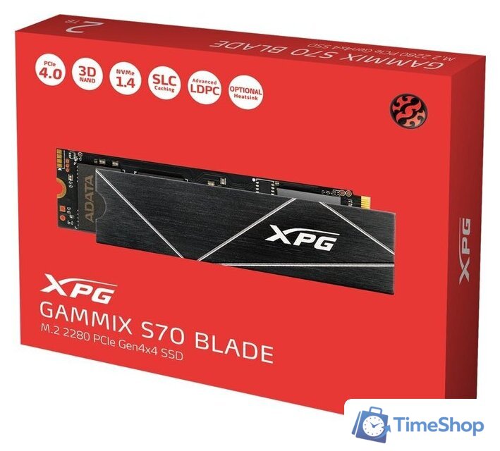 SSD ADATA XPG GAMMIX S70 Blade 4TB AGAMMIXS70B-4T-CS - Изображение №6 — Интернет-магазин Time-Shop