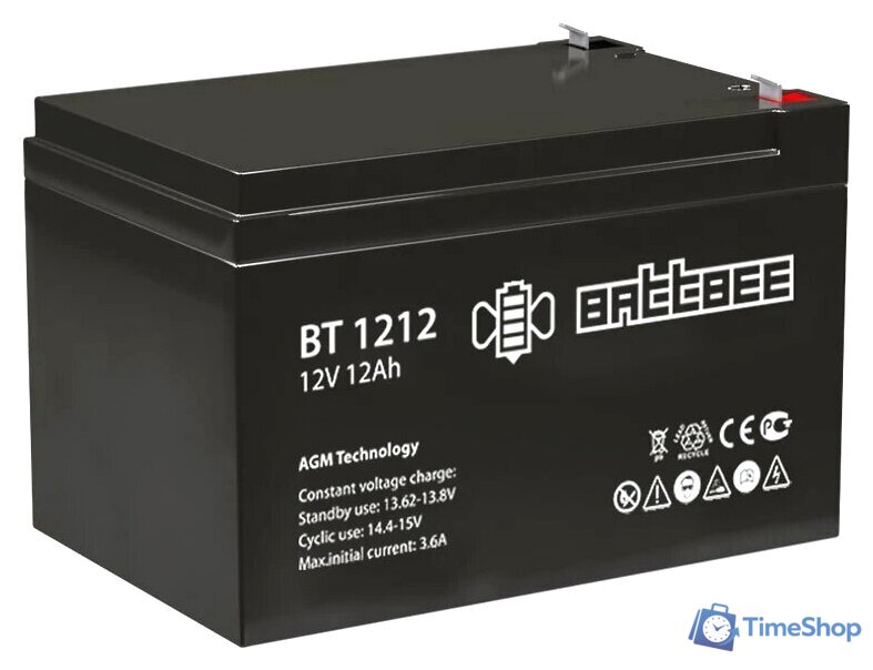 Аккумулятор для ИБП BattBee BT 1212 (12В/12Ач) - Изображение №1 — Интернет-магазин Time-Shop