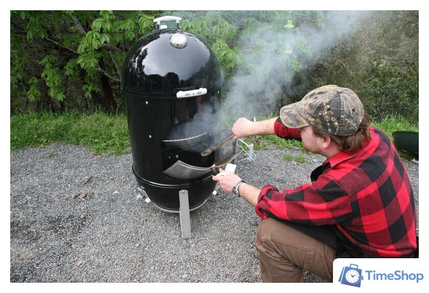 Коптильня Weber Smokey Mountain Cooker 47cm - Изображение №7 — Интернет-магазин Time-Shop